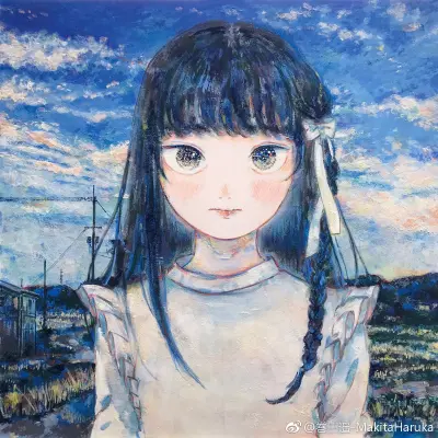 画师@巻田遥-MakitaHaruka 少女插画