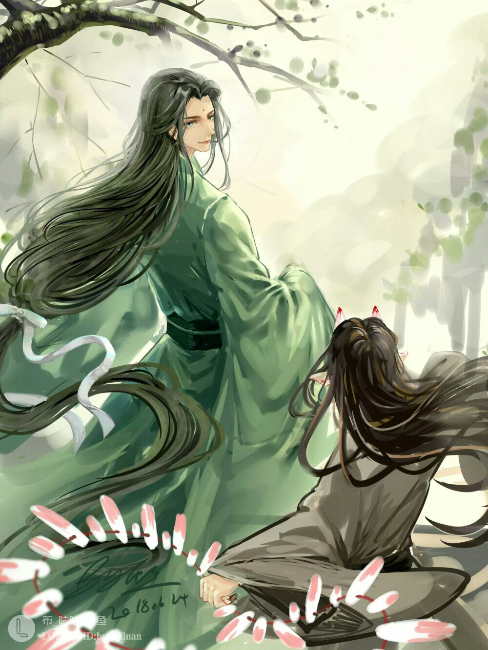 邓林之阴，初见昆仑君，惊鸿一瞥，乱我心曲。