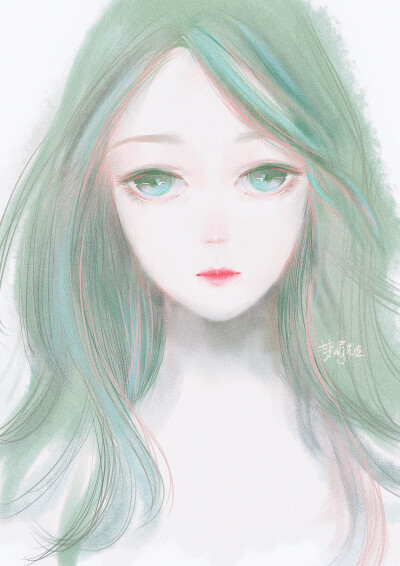 女头 插画 手绘