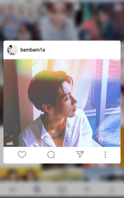 Got7的BamBam ins壁纸背景图