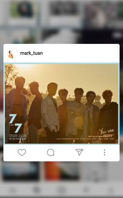 GOT7段宜恩mark段天仙ins壁纸背景图