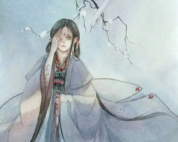 ＃古风＃人物＃女子＃蓝衣＃起舞＃