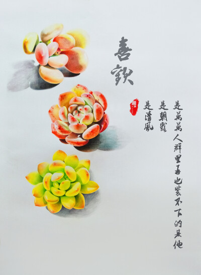 彩铅画