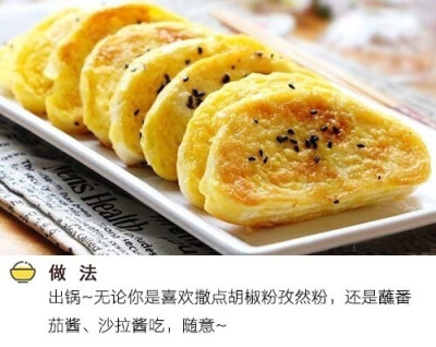 【蛋煎馒头片】简单不费事，好吃又健康，可作早餐，美食get√ ​​​​