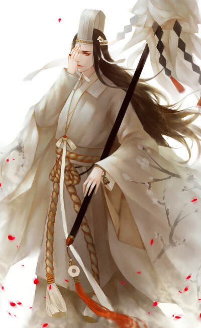 #天官赐福# 白衣祸世 白无相 君吾~ 绘师：偃清之