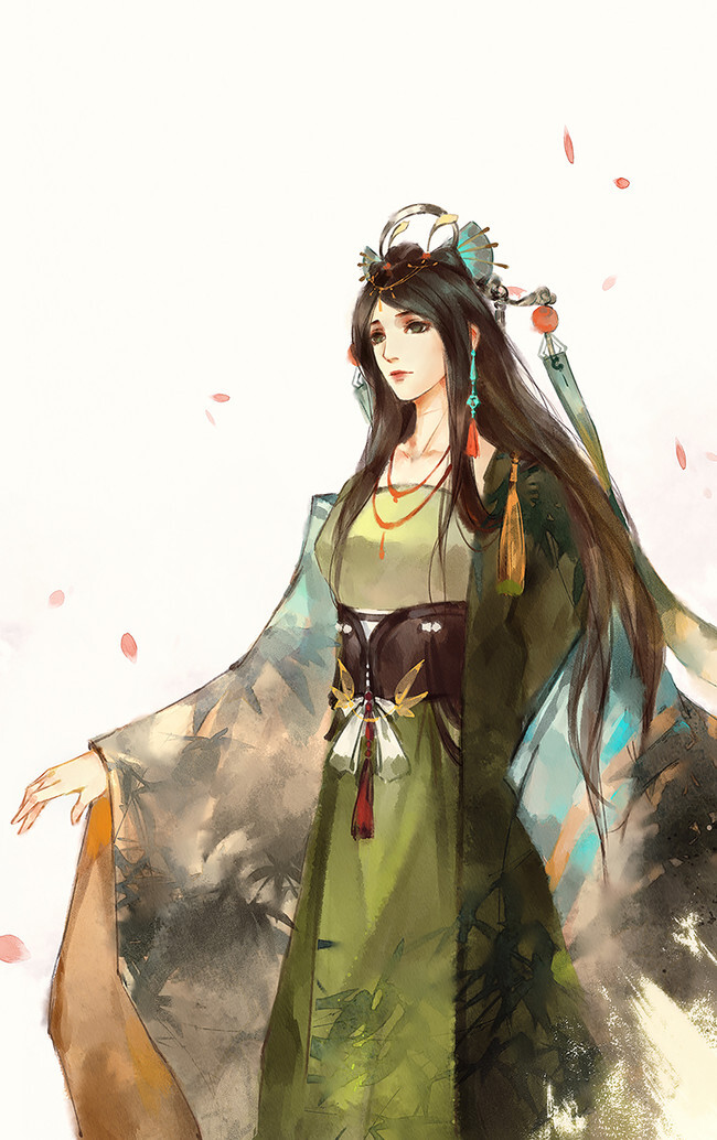 #天官赐福# 雨师篁~ 绘师：偃清之