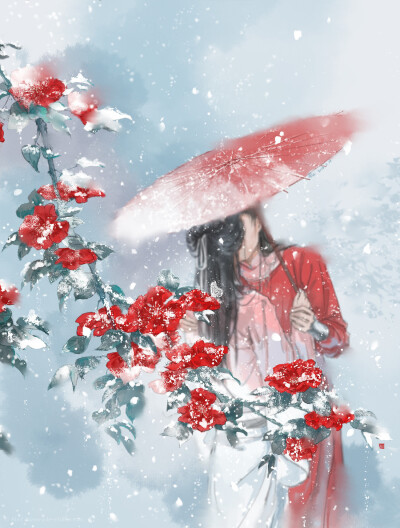 #天官赐福# 花城 谢怜~ 绘师：Ala读作阿乐