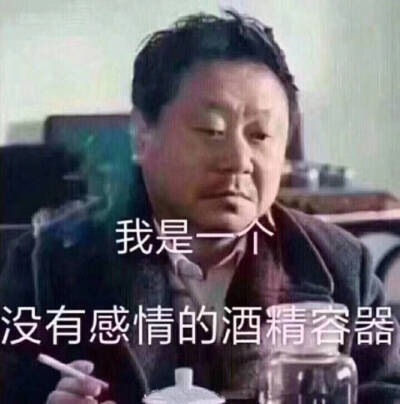 我是一个没有感情的酒精容器