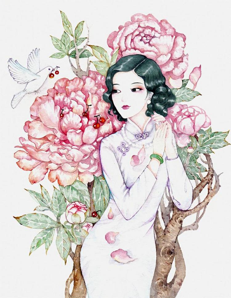 民国美人作者凌薇儿涂鸦