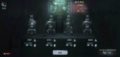 identityV . 排行