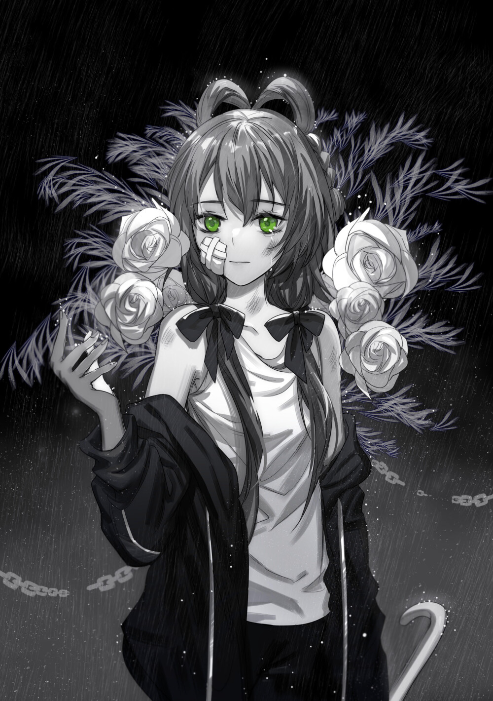 曲绘：《影子小姐》洛天依 绘师：（p id=3529390） 本作品id=69964158