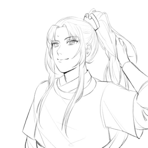 魔道祖师线稿 LOFTER：T_JING0