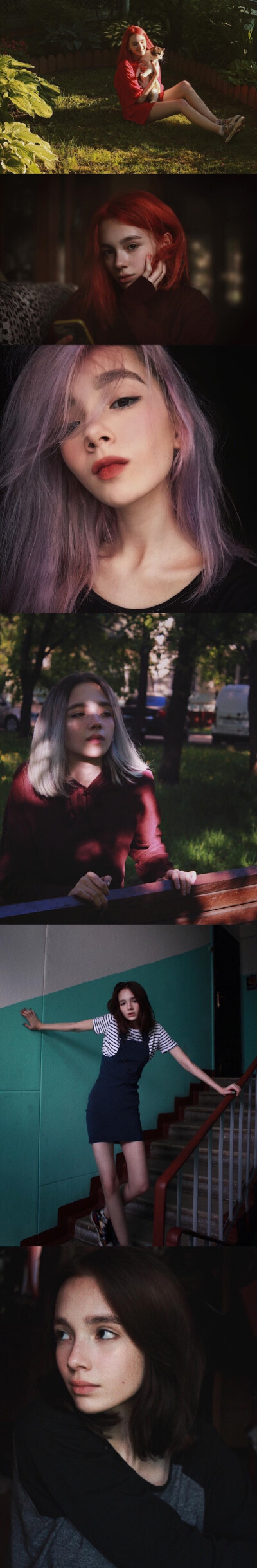 网红辑♡脸红的思春期俄罗斯女孩Arina Kiselyova 果然颜好什么发色都好看 ins：_s.o.c.k.s ​​​ ​​​​の​​​​图源微博/止于乏味/拿图点赞♡♡