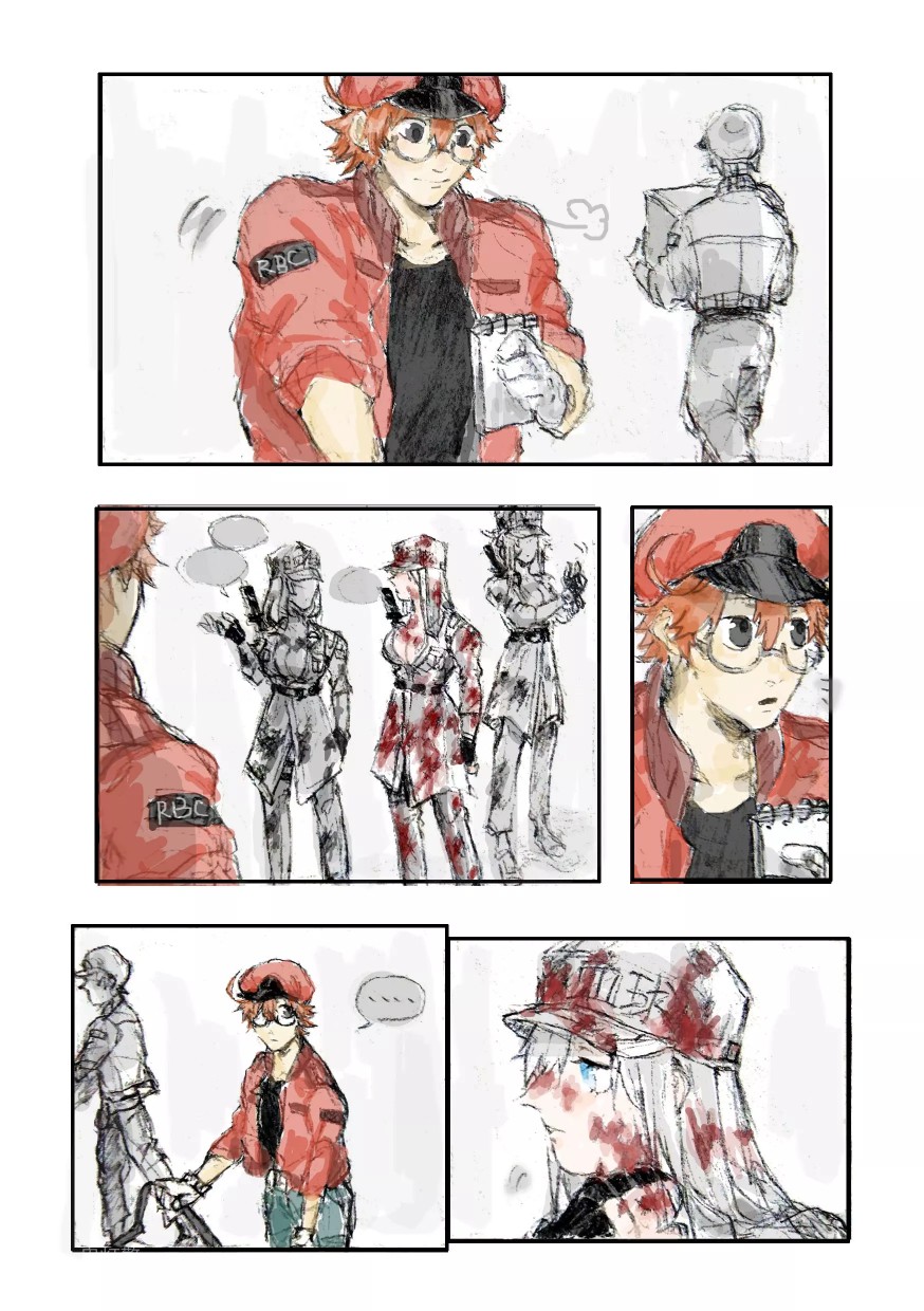 工作细胞black 作者:鬼灯檠(lofter) p1