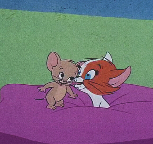 猫和老鼠亲亲情侣头像图片