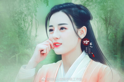 cr：绘美人睿麻手绘