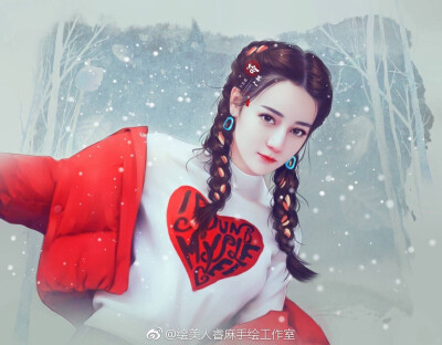 cr：绘美人睿麻手绘