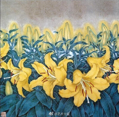 蒋采苹工笔重彩画——蒋采苹，当代著名女画家，中央美术学院教授，1934年生一于河南洛阳，1958年毕业于中央美院中国画系五年制本科，师从叶浅予、李可染、蒋兆和、刘凌沧、黄均等教授。 ​​​​