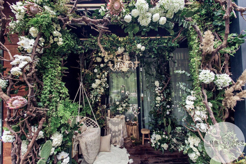 三只熊花艺-罗兰湖最美婚礼