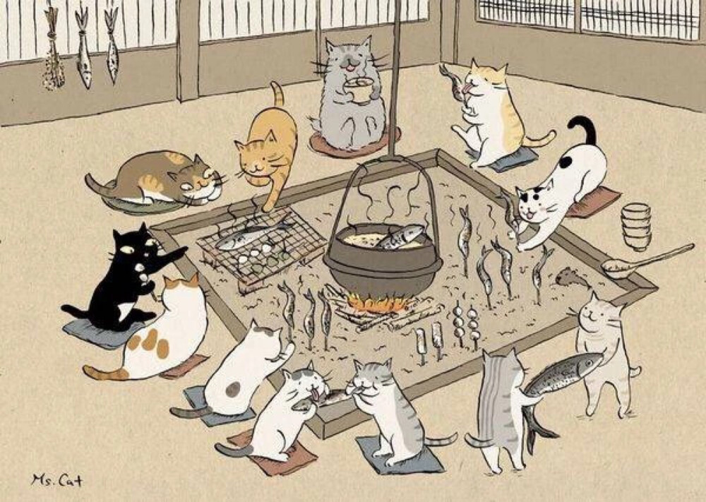 猫咪们的聚会