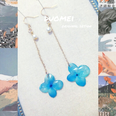 duomei原创永生花耳饰，耳环耳坠设计 花v13327051280欢迎预定设计