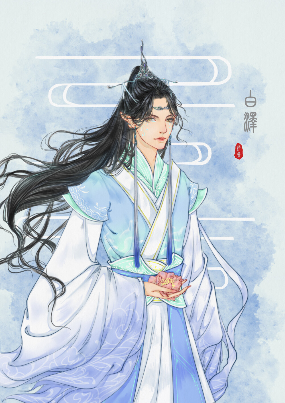 #蓝忘机# 绘师：扶桑