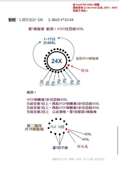 钩针，娃娃，玩偶钩针图解