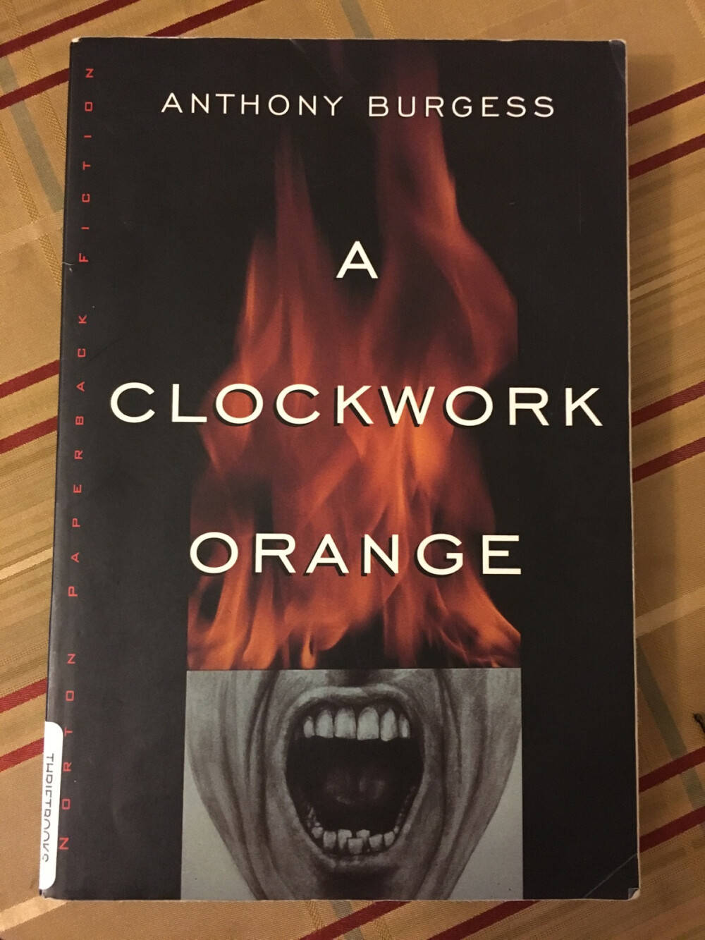 A Clockwork Orange by Anthony Burgess. Manufactured by the Courier Companies, Inc. ISBN: 0-393-31283-6.