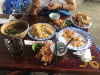 芽庄的海鲜餐