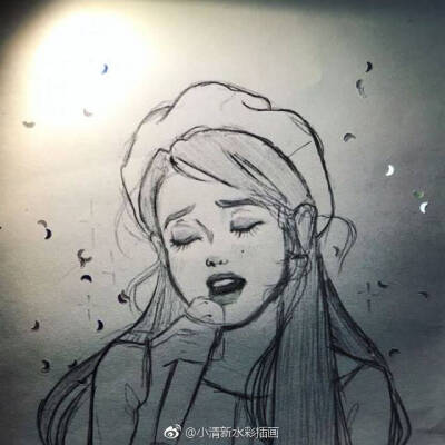 IU 李智恩 手绘 铅笔画