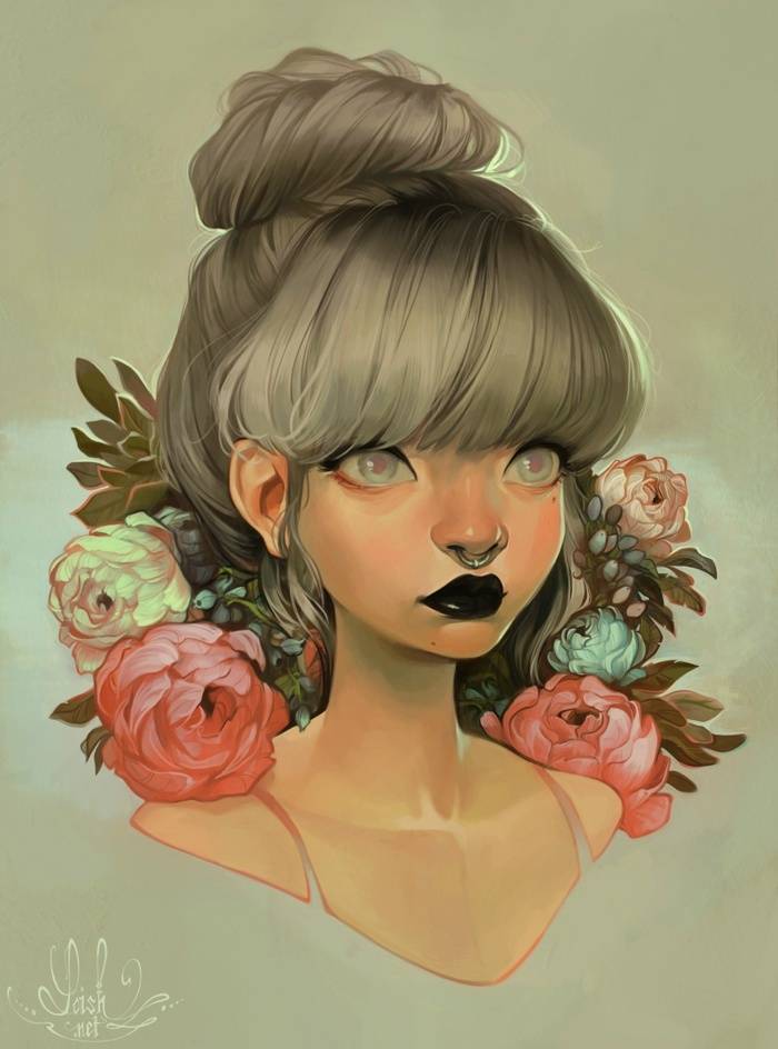 荷兰插画艺术家 Lois van Baarle 一组人像插画
loish.net ​​