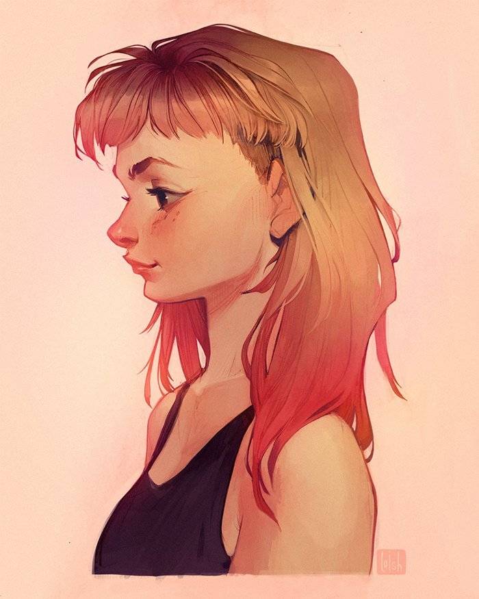 荷兰插画艺术家 Lois van Baarle 一组人像插画
loish.net ​​