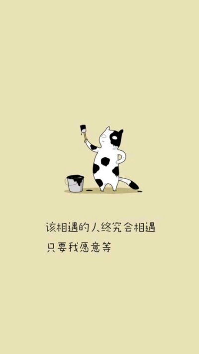 猫咪 文字壁纸
