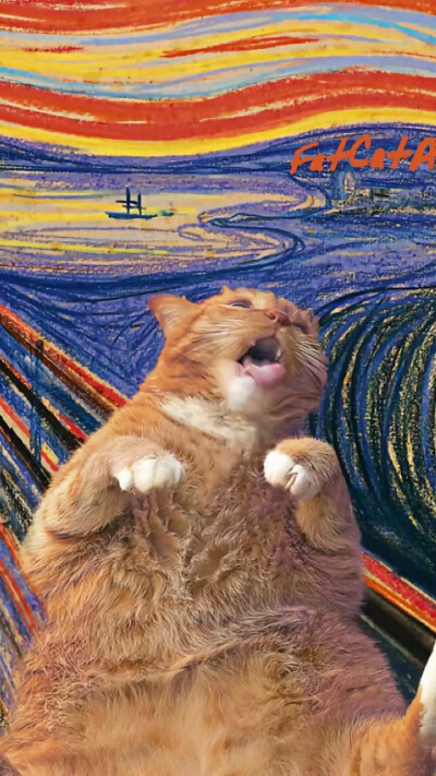 世界名画里混进猫了喂|･ω･｀)