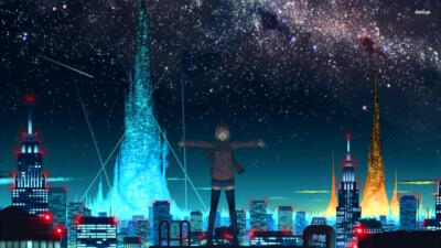 星空下的流星雨