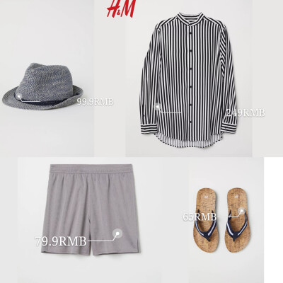 [ H&M]
偏向度假或冷淡风格的夏季穿搭
排版走心
2018.8.11