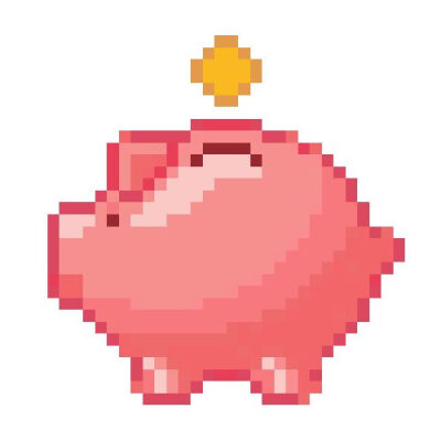 像素小猪存钱罐