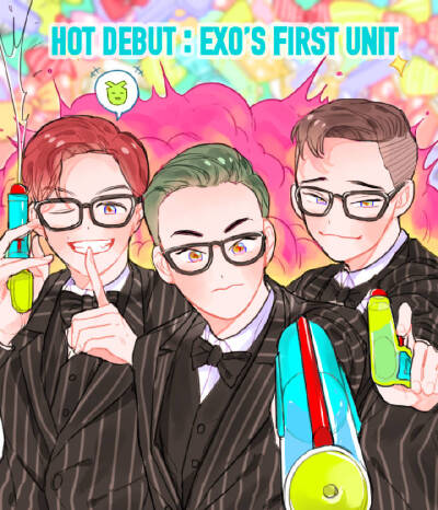 EXO 手绘 漫画