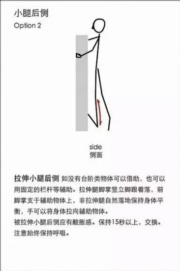 健身运动拉伸示意图