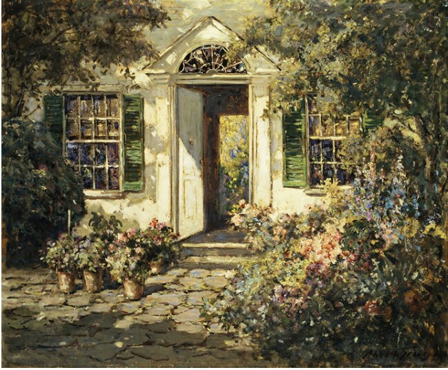 美国画家Abbott Fuller Graves的作品《The Doorway》