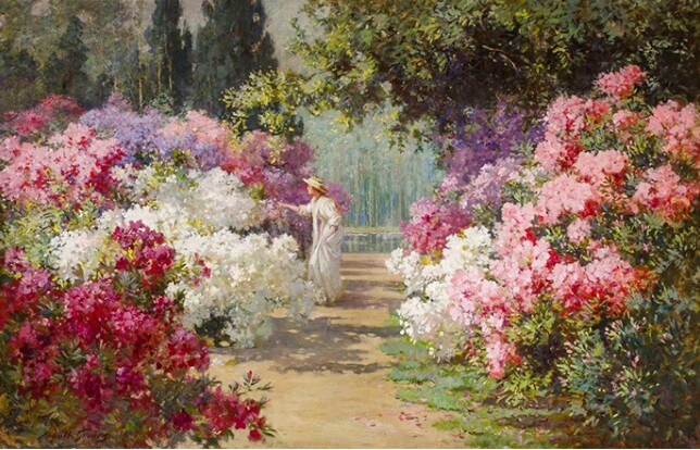 美国画家Abbott Fuller Graves的作品《In Bloom》