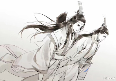 蓝忘机（蓝湛）蓝臣曦 （蓝涣）#魔道祖师#