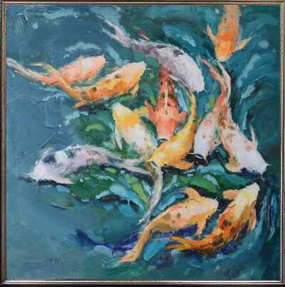 油画鱼