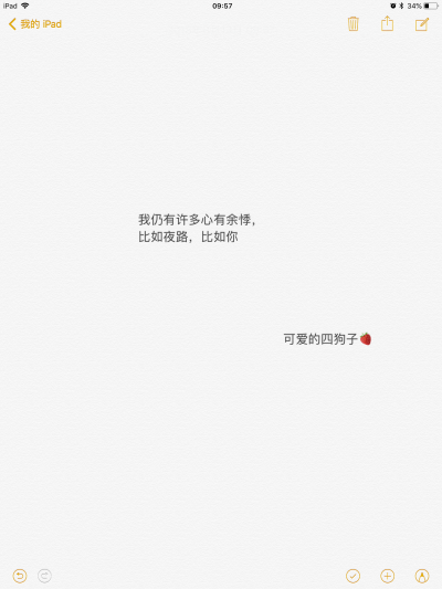 文字 备忘录 @可爱的四狗子