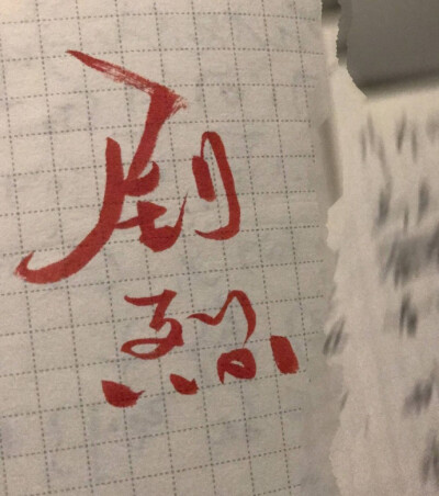 我老公粒粒的字❤