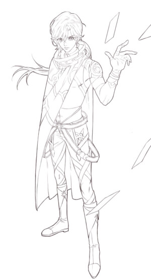 临摹线稿. 丨虎斑收录