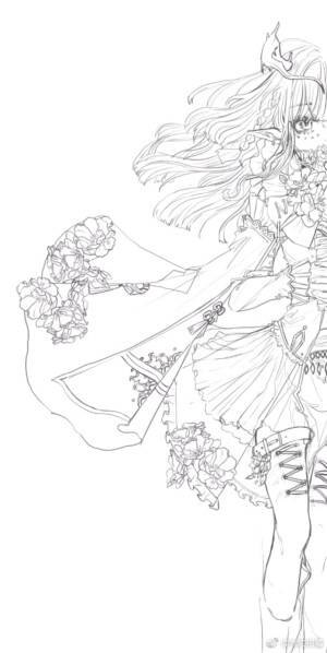 临摹线稿. 丨虎斑收录