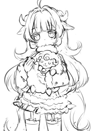 临摹线稿. 丨虎斑收录