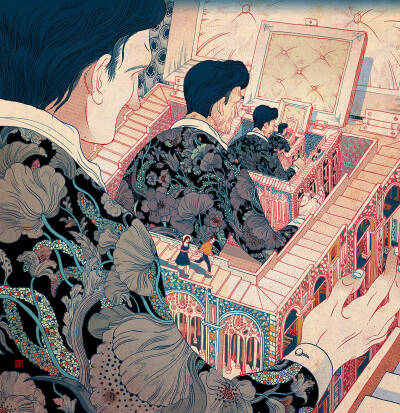 美国设计师Victo Ngai的作品
可以说画风很喜欢了