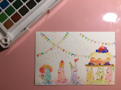 一群可爱的小动物